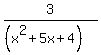 3%2F%28%28x%5E2%2B5x%2B4%29%29