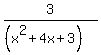 3%2F%28%28x%5E2+%2B+4x+%2B+3%29%29