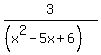 3%2F%28%28x%5E2-5x%2B6%29%29