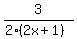 3%2F%282%282x%2B1%29%29