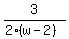 3%2F%282%28w+-+2%29%29