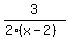 3%2F%282%28x-2%29%29