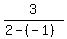 3%2F%282-%28-1%29%29