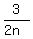 3%2F%282n%29