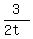 3%2F%282t%29