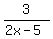 3%2F%282x-5%29