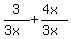 3%2F%283x%29+%2B+%284x%29%2F%283x%29