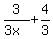 3%2F%283x%29+%2B+4%2F3