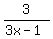 3%2F%283x-1%29