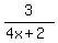3%2F%284x%2B2%29