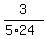 3%2F%285%2A24%29