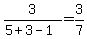 3%2F%285%2B3-1%29=3%2F7