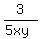 3%2F%285xy%29