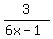3%2F%286x-1%29