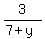 3%2F%287%2By%29