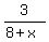3%2F%288%2Bx%29
