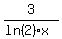 3%2F%28ln%282%29%2Ax%29