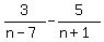 3%2F%28n-7%29-5%2F%28n%2B1%29