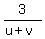 3%2F%28u%2Bv%29