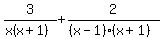 3%2F%28x%28x%2B1%29%29%2B2%2F%28%28x-1%29%28x%2B1%29%29