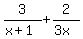 3%2F%28x%2B1%29%2B2%2F%283x%29