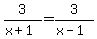 3%2F%28x%2B1%29=3%2F%28x-1%29