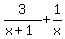 3%2F%28x%2B1%29+%2B+1%2Fx