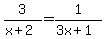 3%2F%28x%2B2%29=1%2F%283x%2B1%29