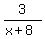 3%2F%28x%2B8%29