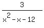 3%2F%28x%5E2+-+x+-+12%29