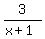 3%2F%28x+%2B+1%29