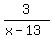 3%2F%28x-13%29