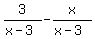 3%2F%28x-3%29-x%2F%28x-3%29