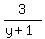 3%2F%28y%2B1%29