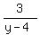 3%2F%28y-4%29