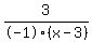 3%2F-1%28x-3%29