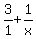 3%2F1%2B1%2Fx