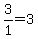 3%2F1=3
