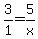 3%2F1=5%2Fx