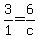 3%2F1=6%2Fc