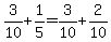 3%2F10%2B1%2F5=3%2F10%2B2%2F10