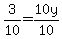 3%2F10=10y%2F10