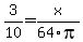 3%2F10+=+x%2F64pi