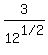 3%2F12%5E%221+%2F+2%22