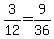 3%2F12+=+9%2F36