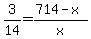 3%2F14=%28714-x%29%2Fx