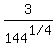 3%2F144%5E%221+%2F+4%22