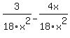 3%2F18x%5E2-4x%2F18x%5E2