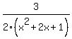 3%2F2%28x%5E2+%2B+2x+%2B+1%29