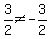 3%2F2%3C%3E-3%2F2